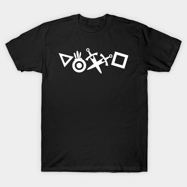 Almighty Button Icons T-Shirt by nextodie